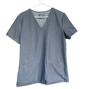 Figs Technical Collection Scrub Shirt Mens Medium Stretch Pockets Medical Top‎